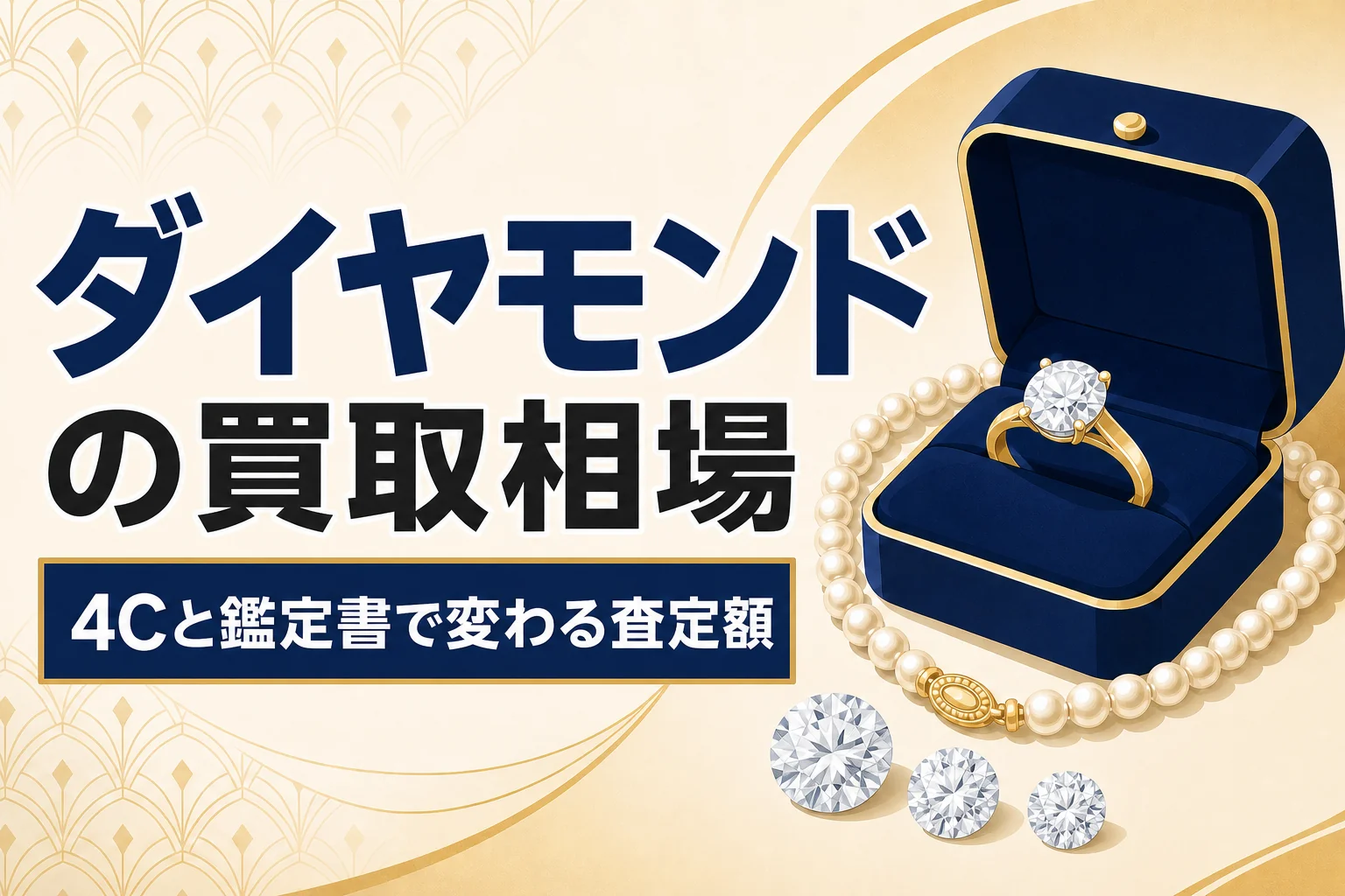 ダイヤモンドの買取相場｜4Cと鑑定書で査定額はどう変わるのか