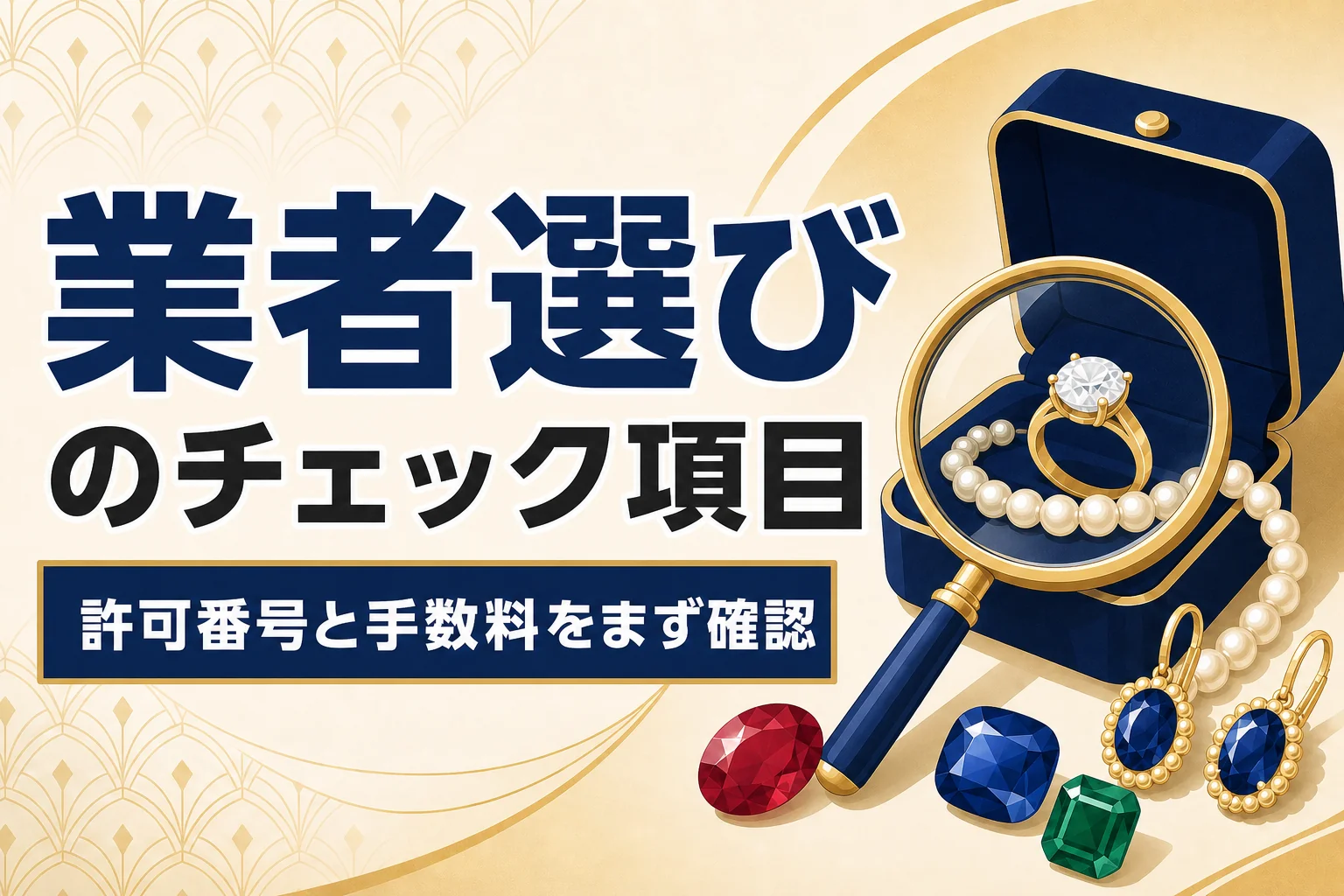ジュエリー買取業者の選び方｜確認したい7つのチェックポイント