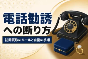 訪問買取の電話勧誘に注意｜断り方と法律上のルール