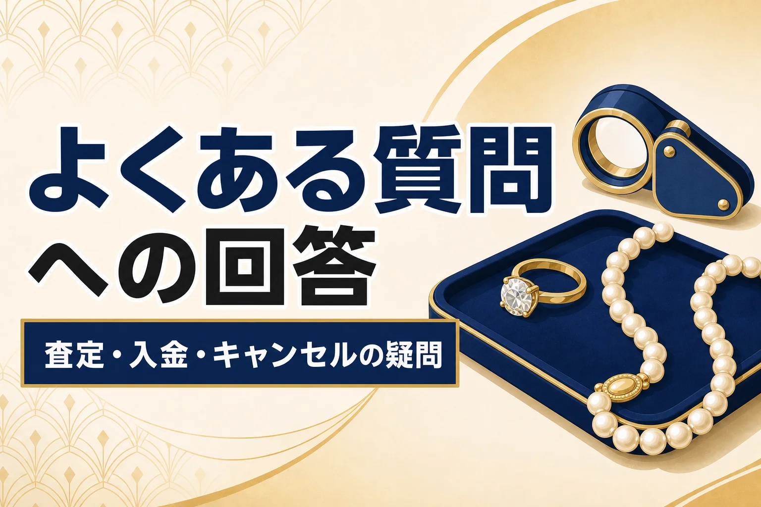 ジュエリー買取のよくある質問|査定・入金・キャンセルの疑問