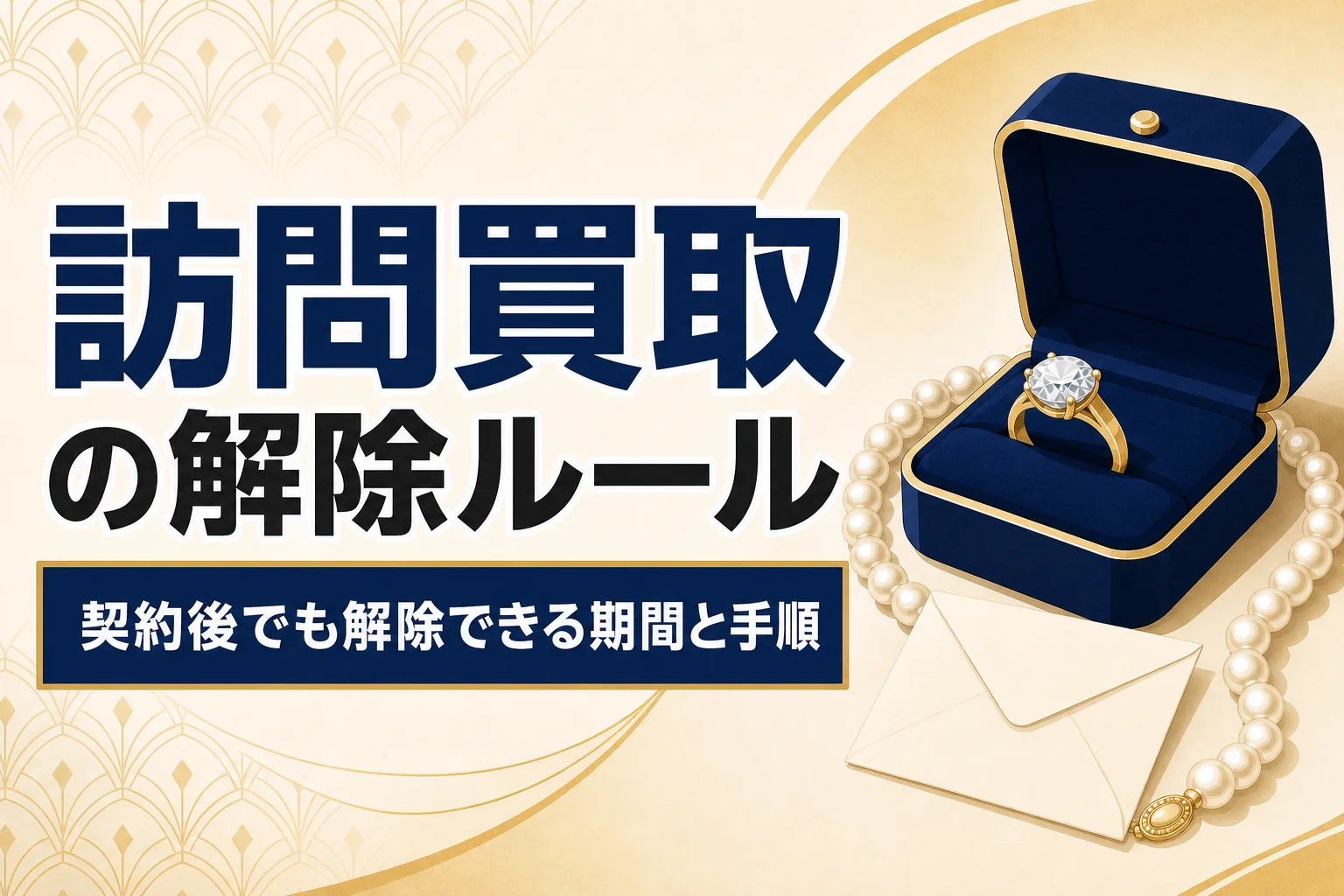 買取のクーリングオフ｜訪問買取で8日間契約を解除できる仕組み