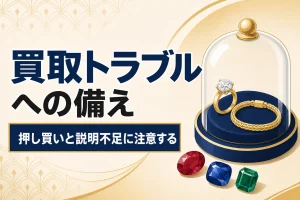 ジュエリー買取のトラブル事例｜押し買いと説明不足への備え
