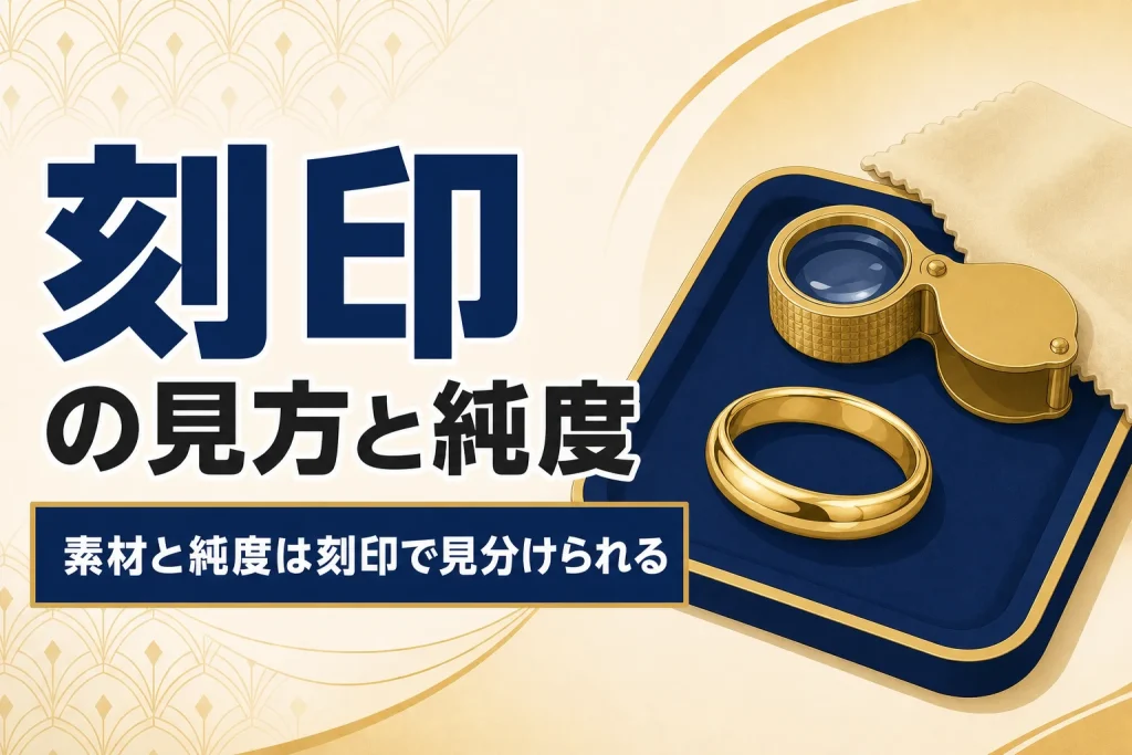 刻印の見方｜K18・Pt900・750などが示す素材と純度
