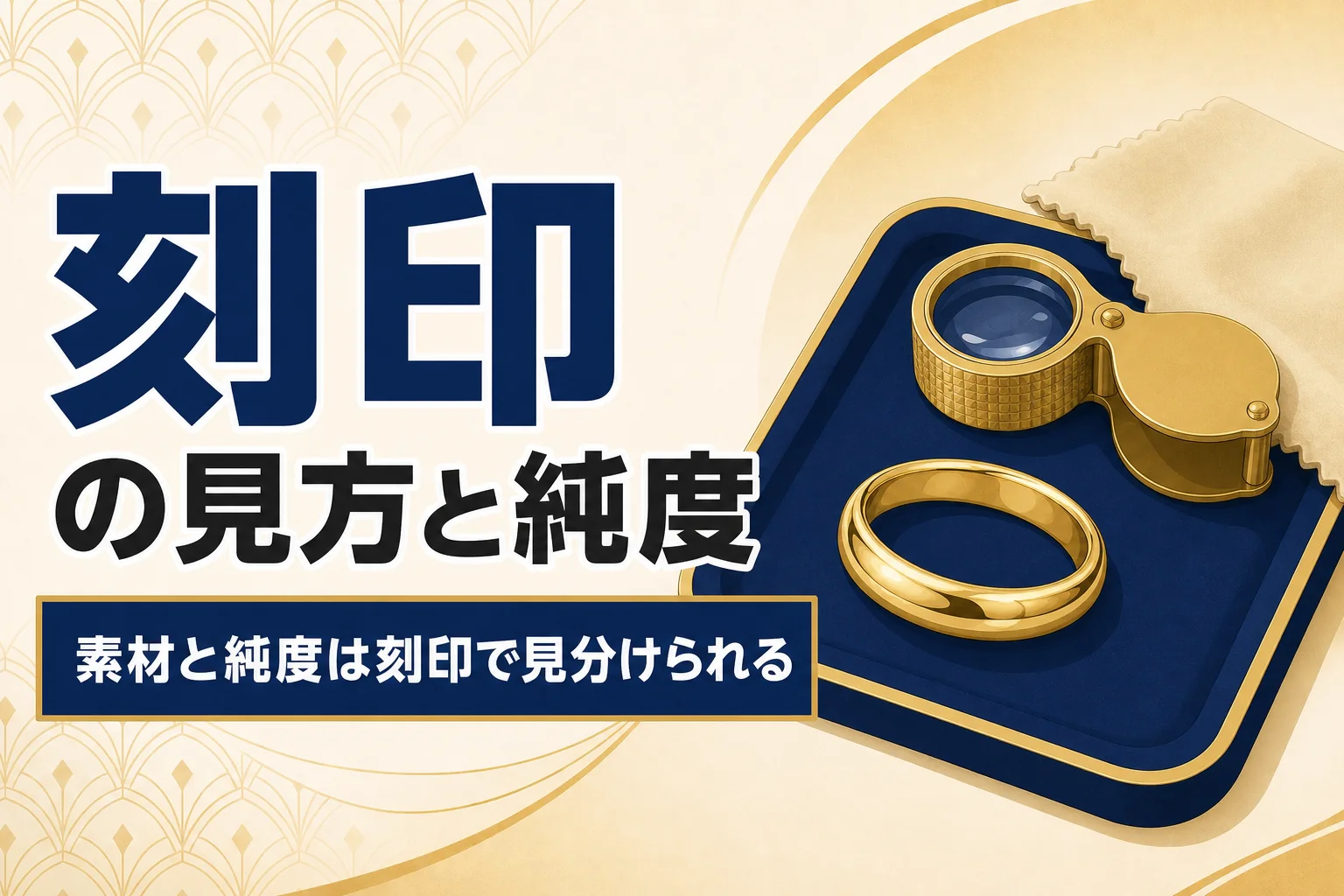 刻印の見方｜K18・Pt900・750などが示す素材と純度