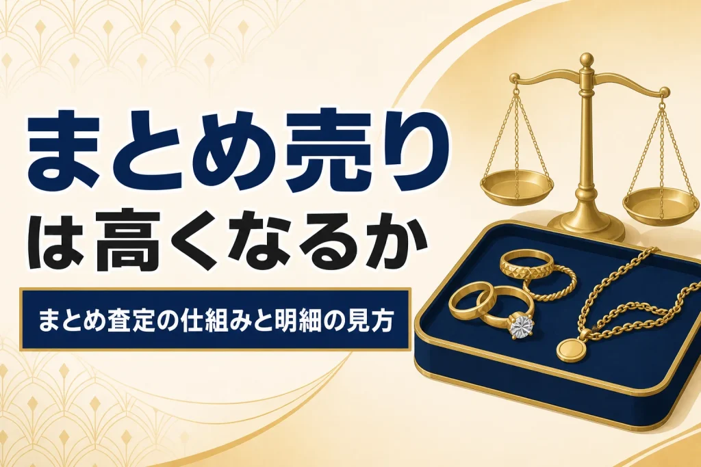 まとめて売ると高くなるのか｜まとめ査定の考え方