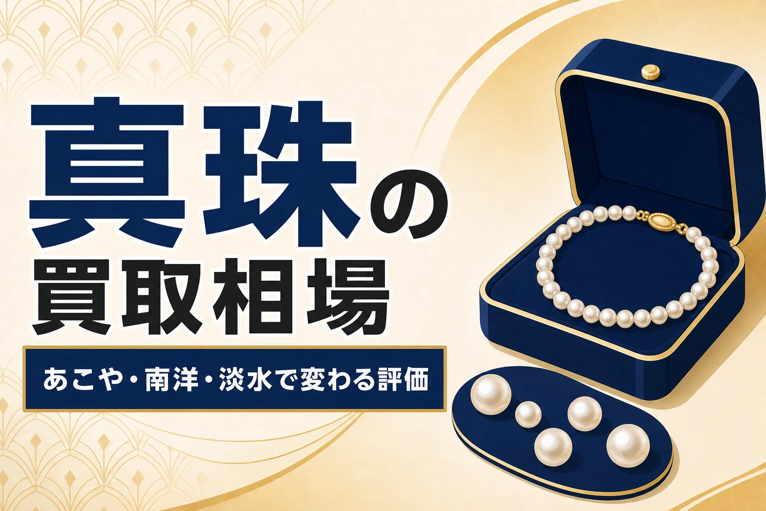 真珠(パール)の買取相場|あこや・南洋・淡水で変わる評価