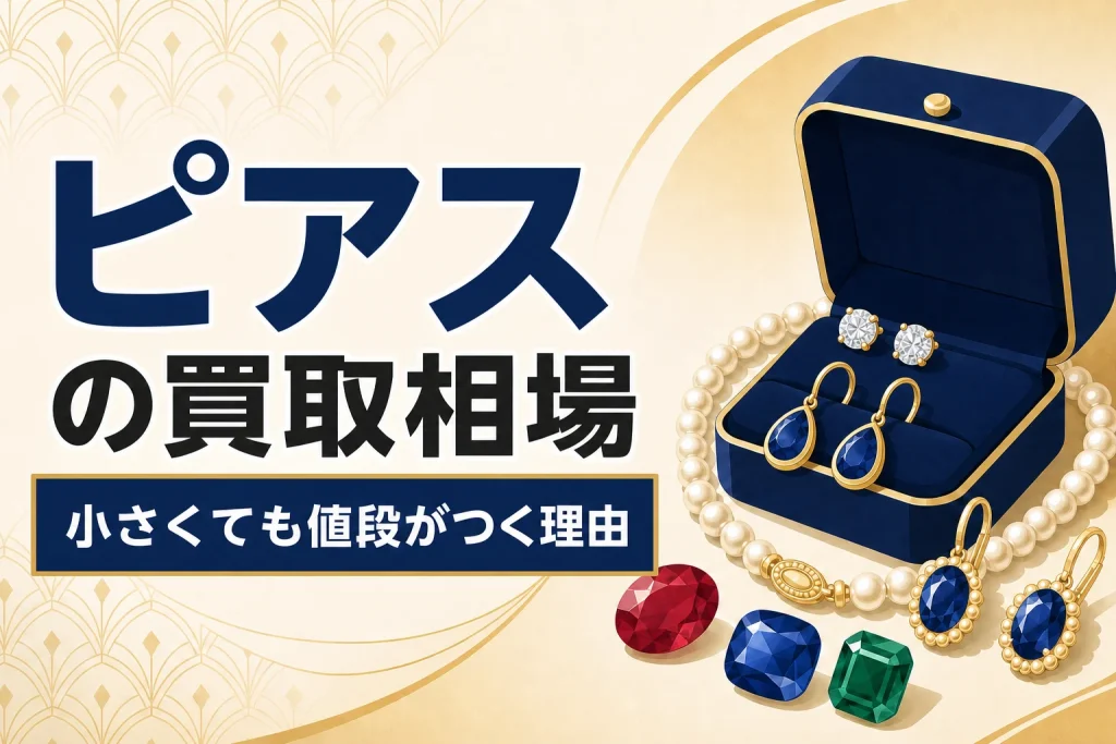 ピアス・イヤリングの買取相場｜小さくても値段がつく理由