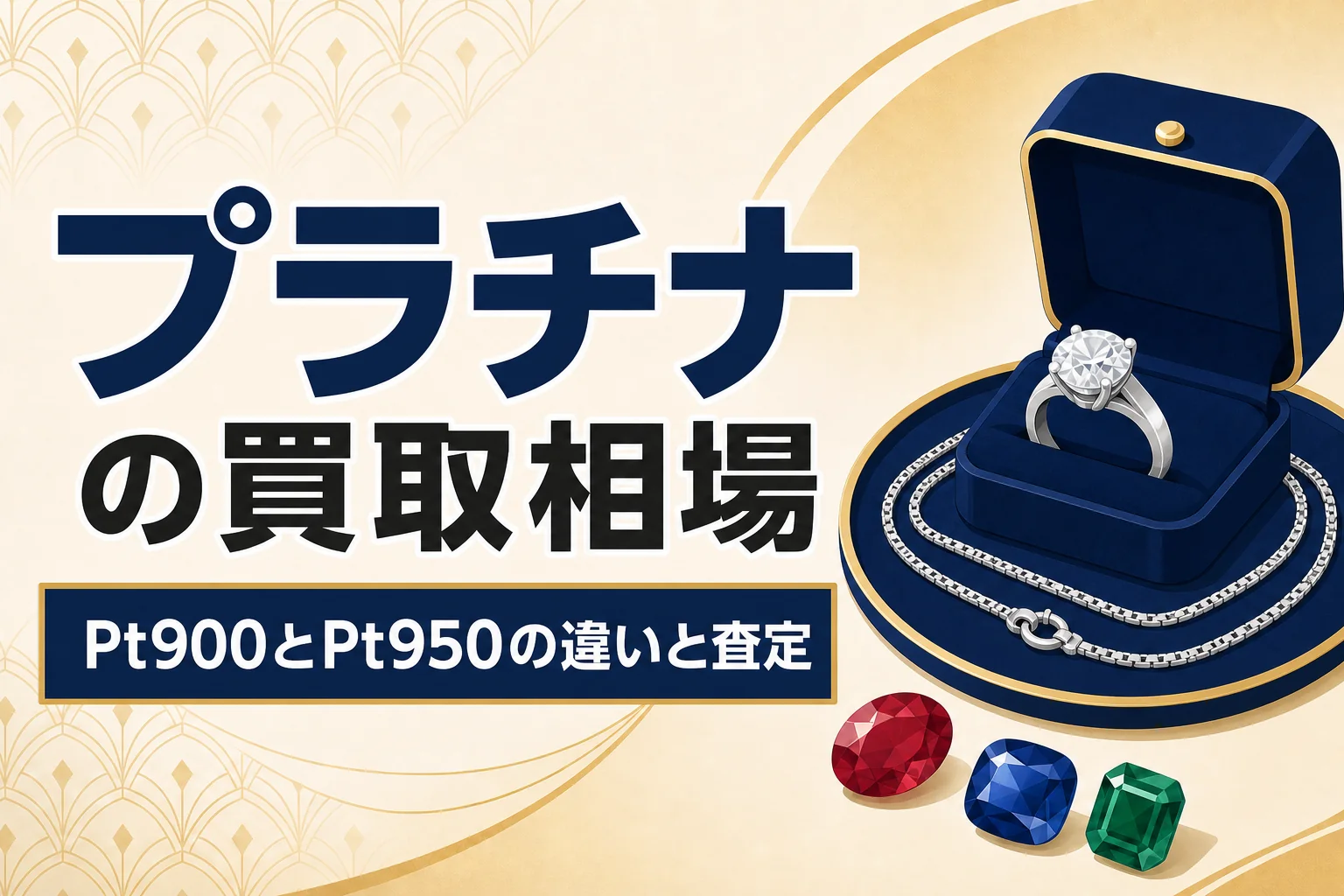プラチナの買取相場｜Pt900とPt950の違いと査定の見方
