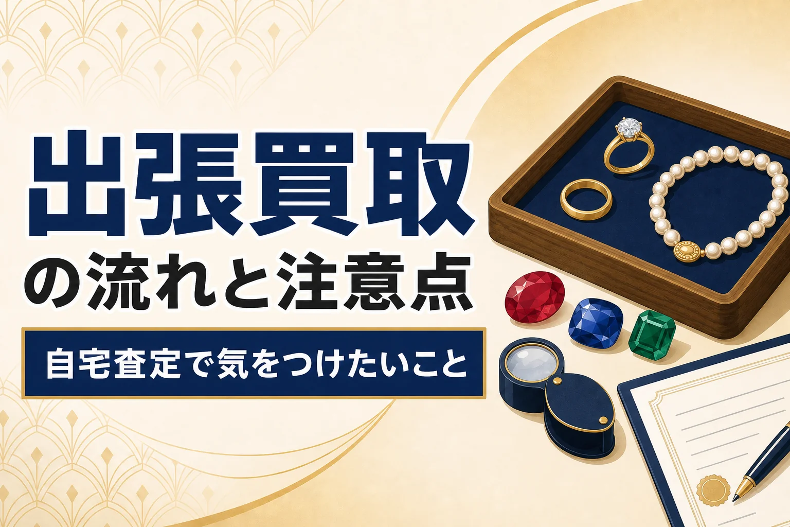 出張買取の流れと注意点｜自宅査定で気をつけたいこと