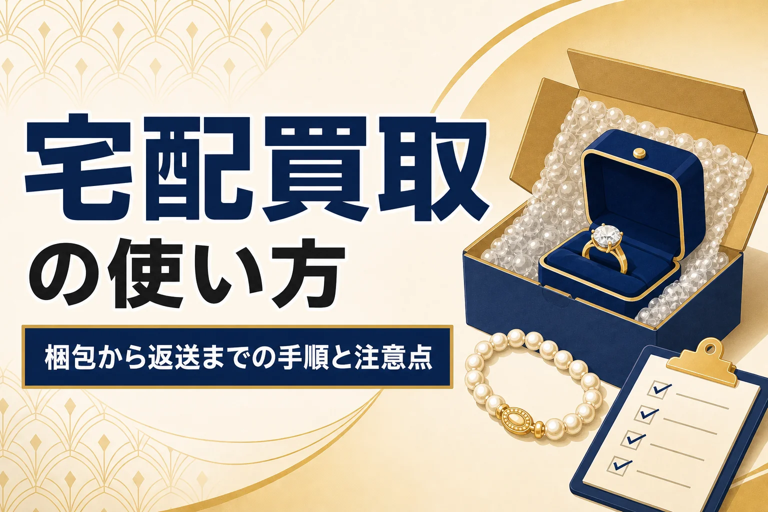 宅配買取の使い方|梱包から返送までの手順と注意点