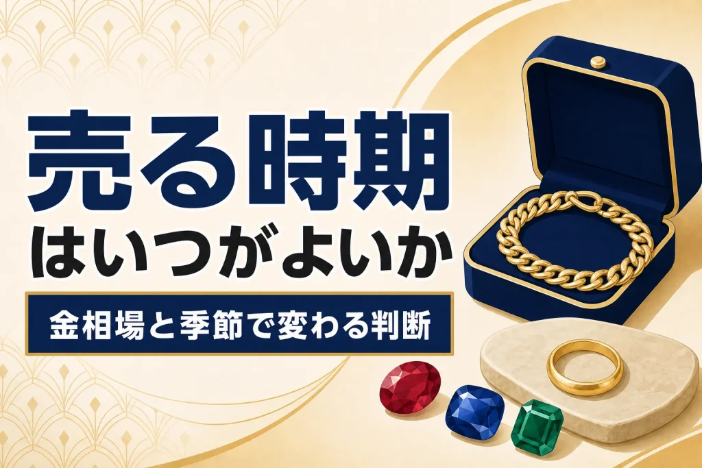 ジュエリーを売る時期｜金相場と季節で変わるタイミング