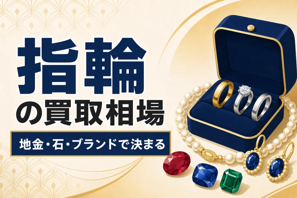 指輪の買取相場｜地金・石・ブランドで決まる査定額の内訳
